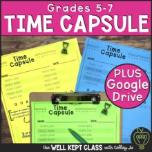 All About Me Time Capsule Back to School